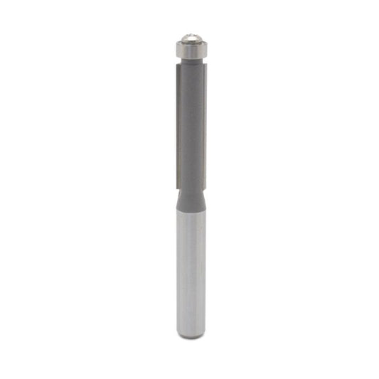 3/8" Dia, Carbide Tipped, Flush Trim Bit with Ball Bearing, 2 Flutes, 1/4" Shank, 2 5/8" Length