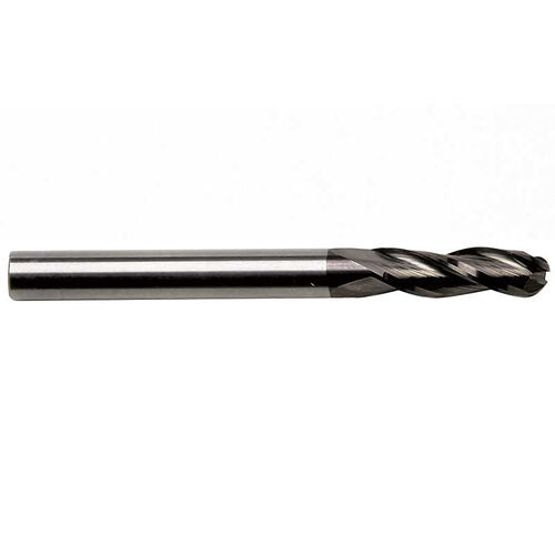 1/4"  S/C  3 FLUTE END MILL- TIAIN COATED