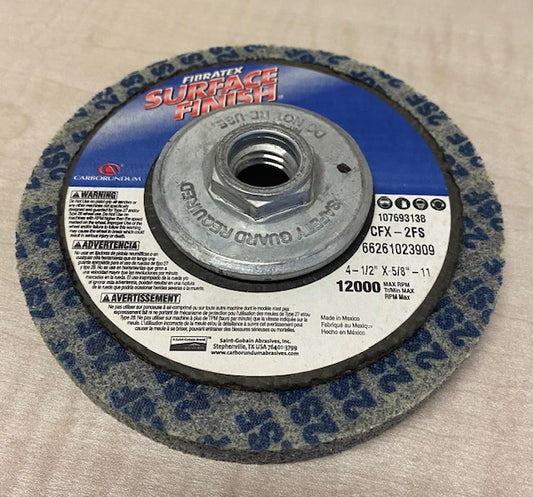 4-1/2" X 5/8"-11  SURFACE FINISH WHEEL, CFX-2MA