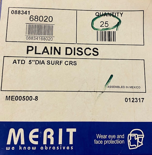 5" X 0  ABRASOTEX DISC, COARSE, VELCRO